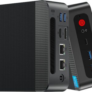 Reatan S6 Mini PC Intel Core i5 12450H(8C/12T,Turbo 4.4GHz), 16GB DDR4 512GB 3200 MHz NVMe SSD Gaming PC, Dual RJ45 LAN, 4K Triple Display, Mini Desktop Computer, WiFi6/BT5.2